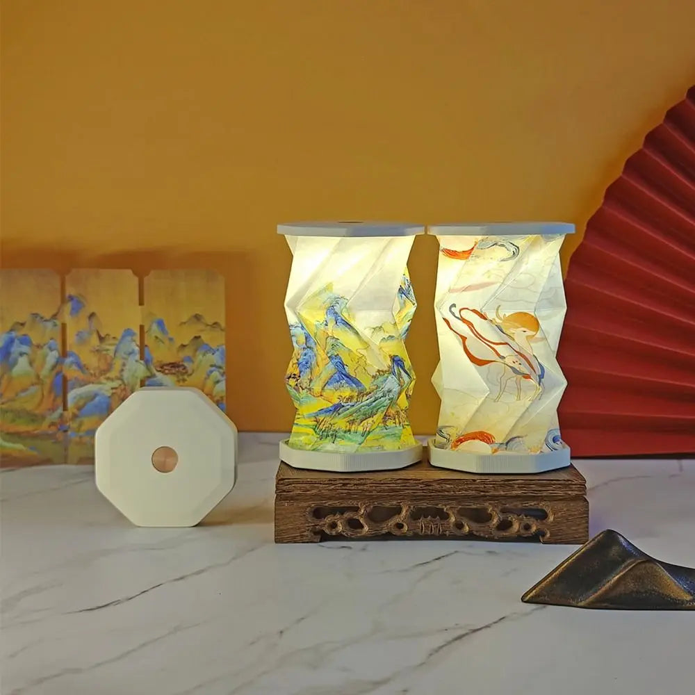 Foldable travel desk lamp