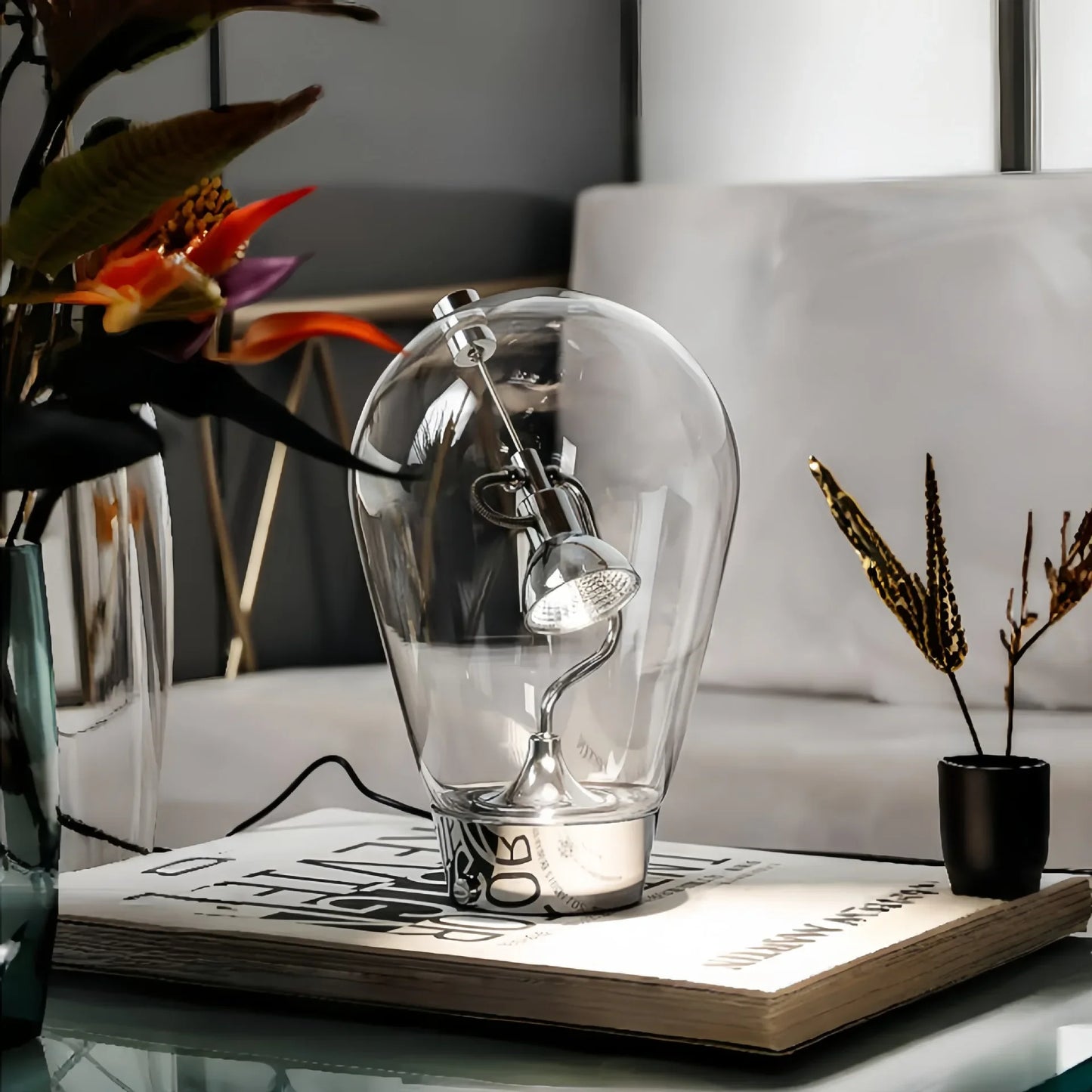 Decorative table lamp | Glass