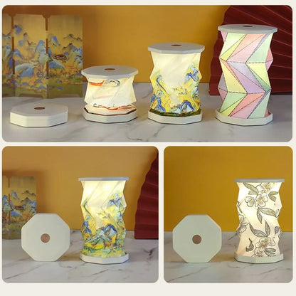 Foldable travel desk lamp