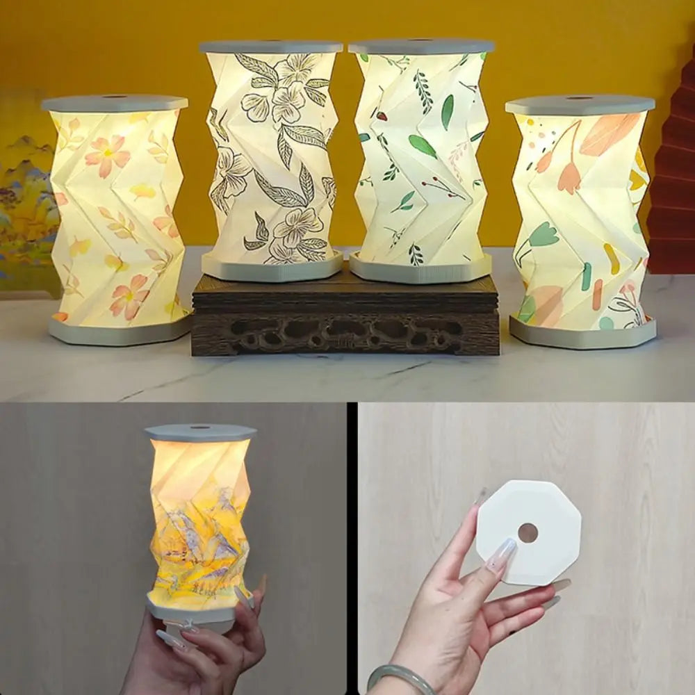 Foldable travel desk lamp